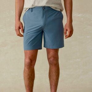 Faherty All Day 9” Stretch Performance Shorts Blue size 36